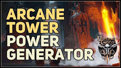 Arcane tower power generator - The power generator in the Arcane Tower, under the elevator. Use the generator by interacting with it and put the Sussur Bloom into the special slot. Combining Sussur Bloom with the generator. When you do this, the Bloom and the generator work together, bringing the whole tower to life with a bright light.